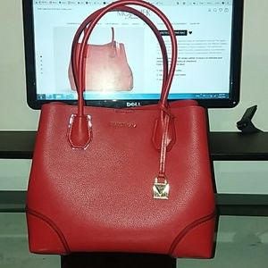 Beautiful Michael kors purse - bright red